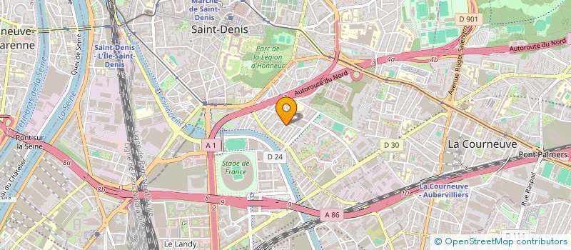 localisation de l'entreprise ISOL'ECO PLUS à SAINT-DENIS