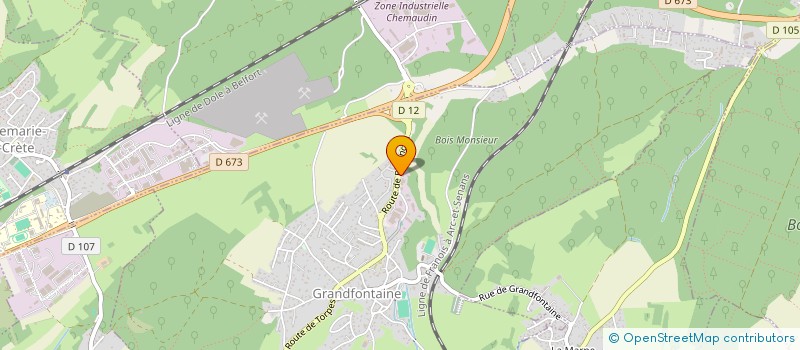 localisation de l'entreprise ISOL'EST 25  GRANDFONTAINE