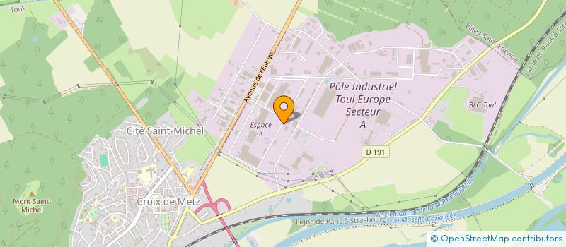 localisation de l'entreprise ISOL EST à TOUL