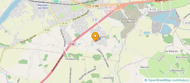 localisation de l'entreprise ISOL ET MOI à MARSSAC-SUR-TARN
