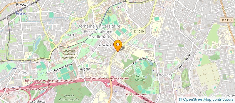 localisation de l'entreprise ISOL'EXPERT à TALENCE