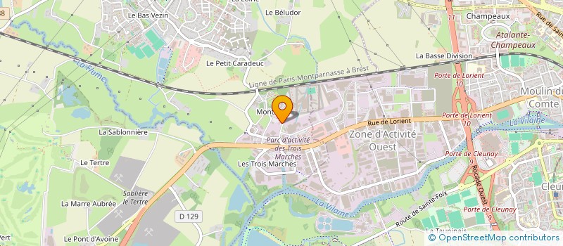 localisation de l'entreprise ISOL'FACES à VEZIN-LE-COQUET