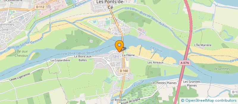 localisation de l'entreprise ISOL'HOME SERVICES à LES PONTS-DE-CE