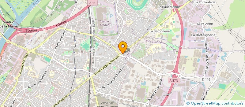 localisation de l'entreprise ISOL'MASTER à ANGERS