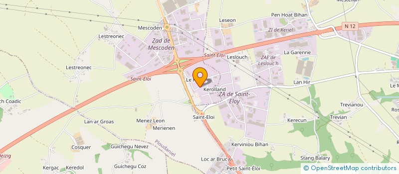 localisation de l'entreprise ISOL & PLAC à PLOUDANIEL