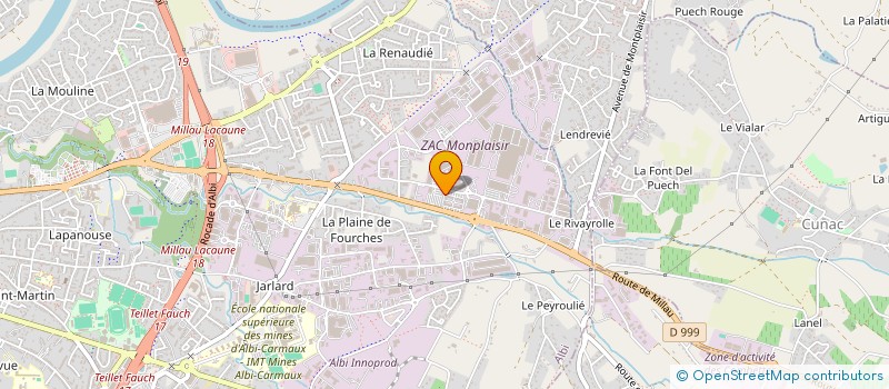 localisation de l'entreprise ISOL PLUS 81 à ALBI