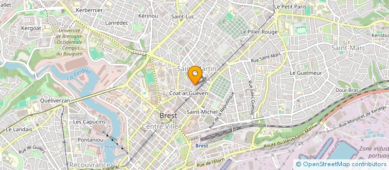 localisation de l'entreprise ISOL RENOV HABITAT à BREST