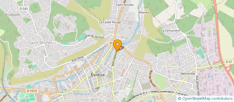 localisation de l'entreprise ISOL&RENOV'TOITURES à EVREUX