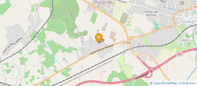 localisation de l'entreprise ISOL SUD HABITAT à LE MUY