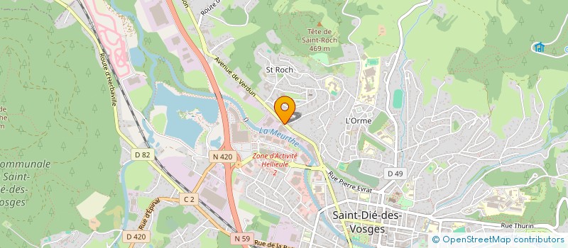 localisation de l'entreprise ISOL TOUT  SAINT-DIE-DES-VOSGES