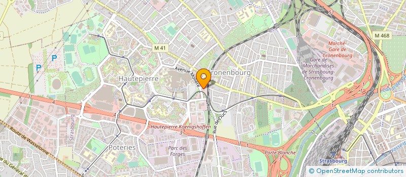 localisation de l'entreprise ISOLA à STRASBOURG
