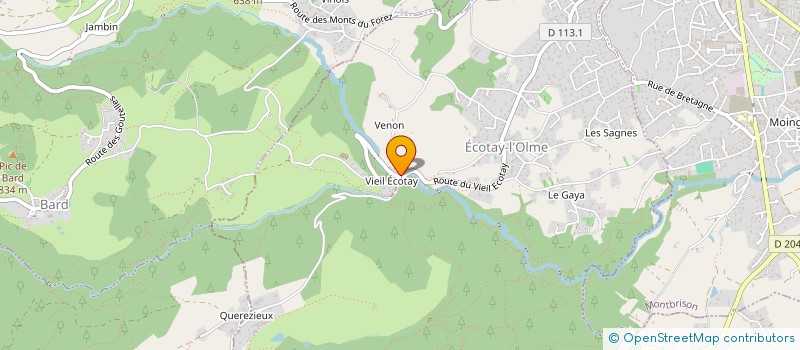 localisation de l'entreprise ISOLA BELLA  ECOTAY-L'OLME