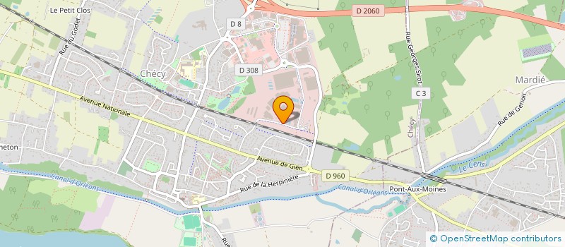 localisation de l'entreprise ISOLACENTRE à CHECY