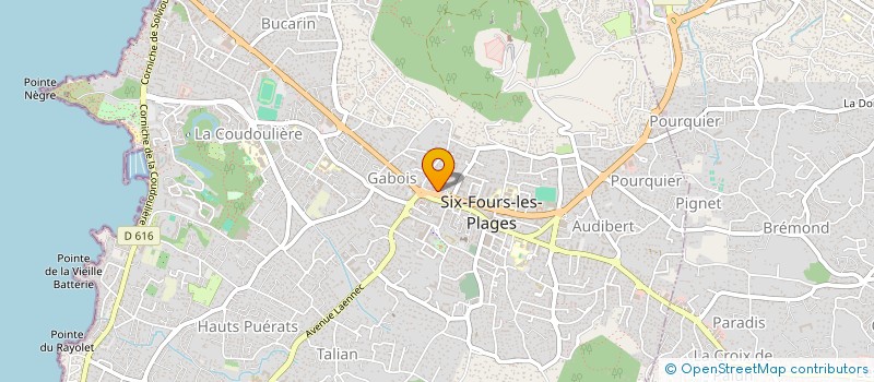 localisation de l'entreprise ISOLAIRE à SIX-FOURS-LES-PLAGES