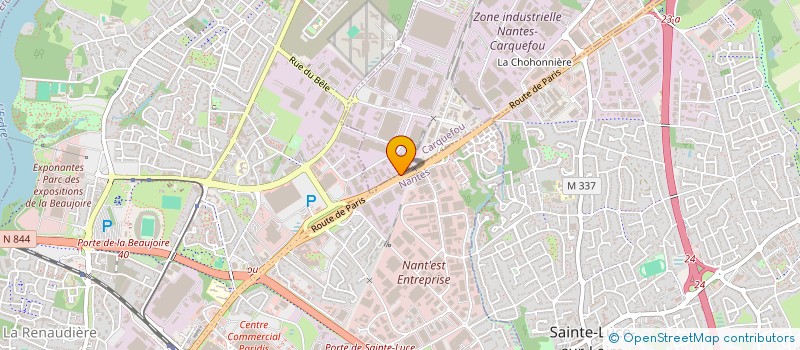localisation de l'entreprise ISOLANCE 44 à CARQUEFOU