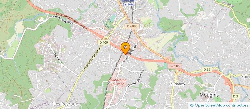 localisation de l'entreprise ISOLAND à MOUGINS