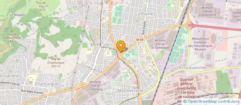 localisation de l'entreprise ISOLAND  CLERMONT-FERRAND