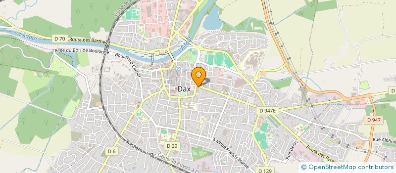 localisation de l'entreprise ISOLANT URBAIN CONSTRUCTION SARL à DAX