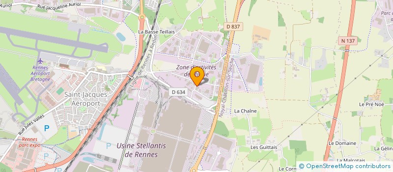 localisation de l'entreprise ISOLANTS DE BRETAGNE à SAINT-JACQUES-DE-LA-LANDE