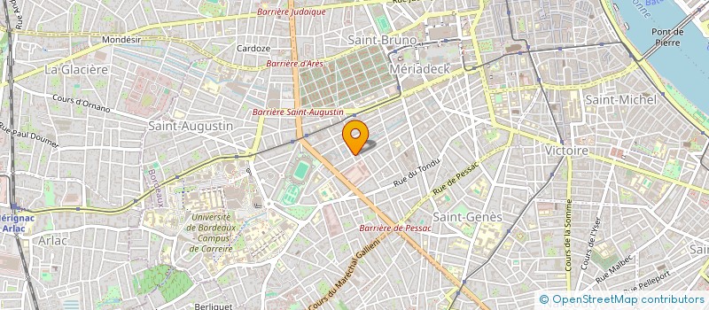localisation de l'entreprise ISOLATION 2000 à BORDEAUX