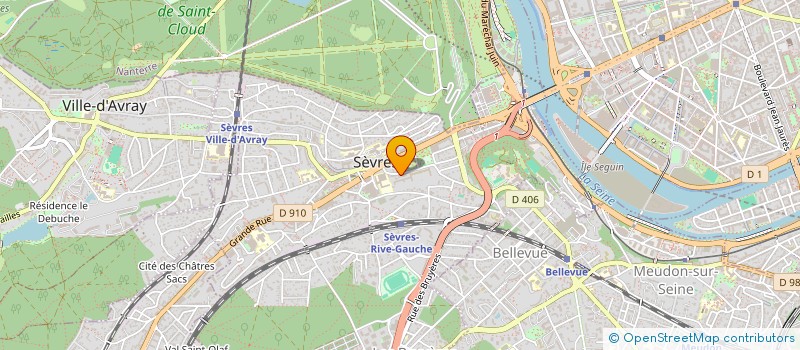 localisation de l'entreprise ISOLATION CLOISON PLAFOND MENUISERIE à SEVRES