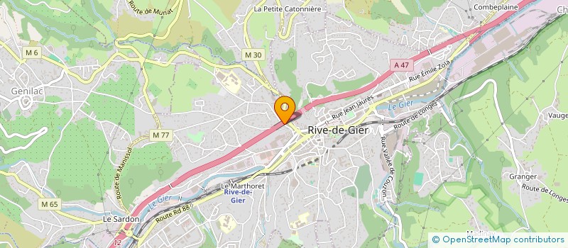 localisation de l'entreprise ISOLATION CONFORT DECORS  RIVE-DE-GIER
