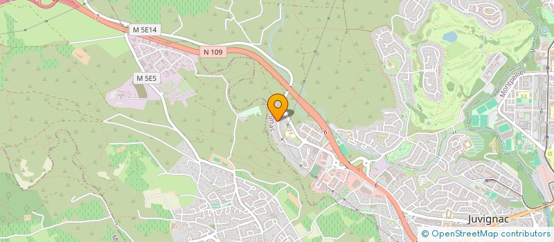 localisation de l'entreprise ISOLATION DES COMBLES ET CHARPENTES à JUVIGNAC