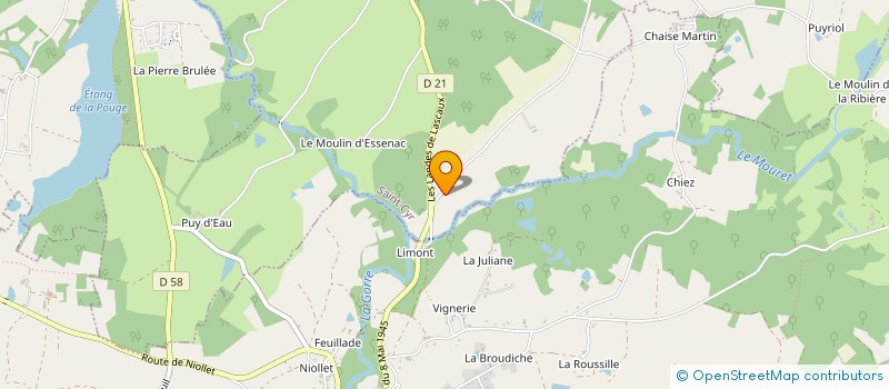 localisation de l'entreprise ISOLATION DU CENTRE EFFICACITE ENERGETIQUE  SAINT-LAURENT-SUR-GORRE