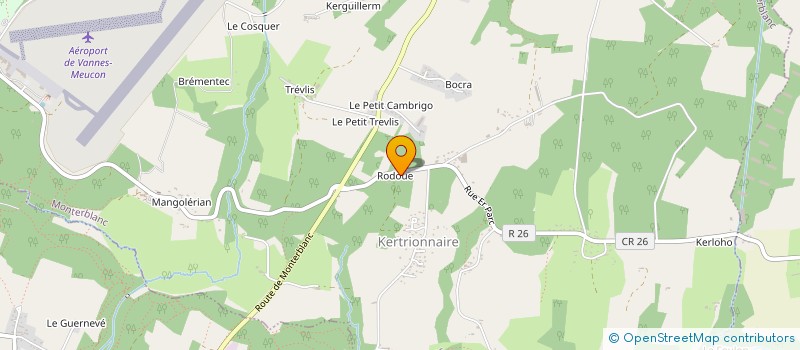 localisation de l'entreprise ISOLATION EXTERIEURE MORBIHAN  MONTERBLANC