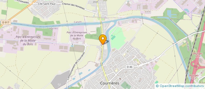 localisation de l'entreprise ISOLATION FERMETURES CARRELAGE PLATRERIE à COURRIERES