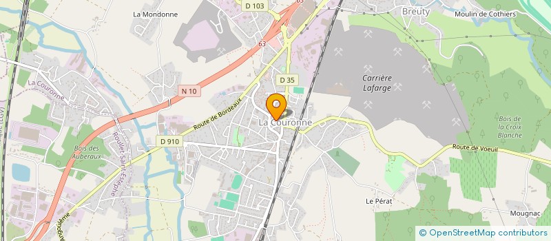 localisation de l'entreprise ISOLATION PLATRERIE 16 à LA COURONNE