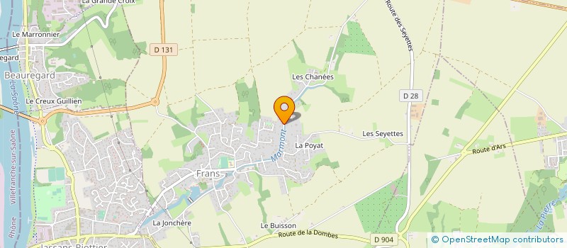 localisation de l'entreprise ISOLATION SERVICE à FRANS