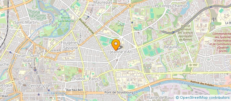 localisation de l'entreprise ISOLATION THERMIQUE BRETAGNE à RENNES