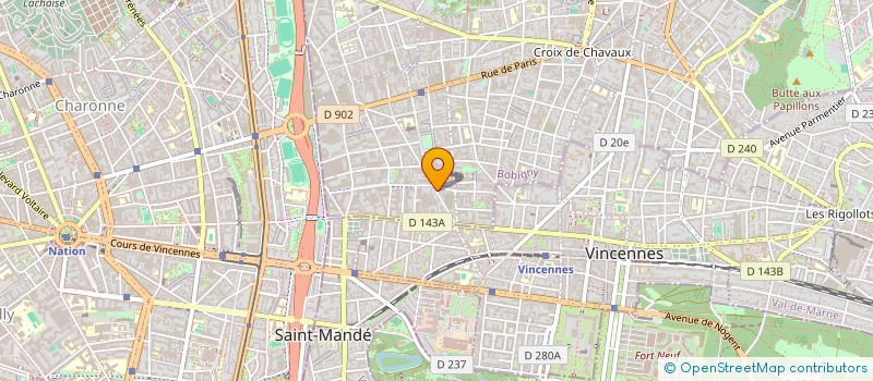 localisation de l'entreprise ISOLATION THERMIQUE DE FRANCE à MONTREUIL