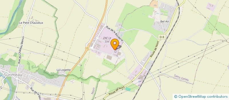 localisation de l'entreprise ISOLATION THERMIQUE NIORTAISE  ECHIRE