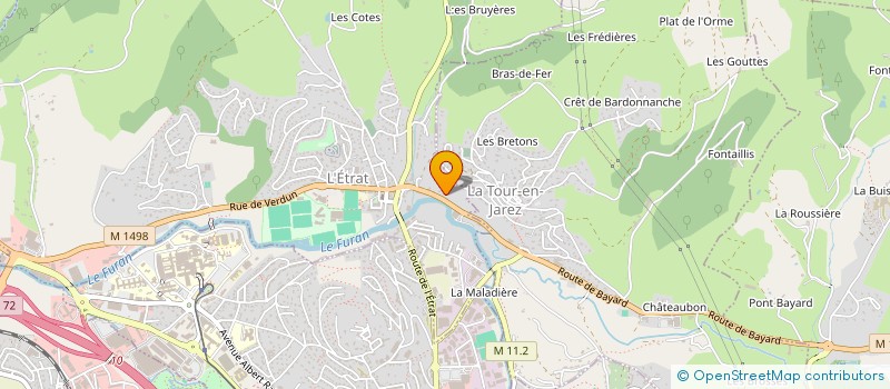 localisation de l'entreprise ISOLATIONS CALORIFIQUES FRIGORIFIQUES à L'ETRAT