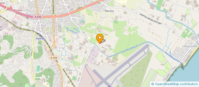 localisation de l'entreprise ISOLATIONS CLOISONS PLAFONDS AZUR à HYERES