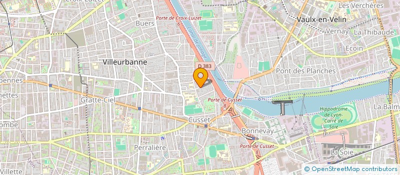 localisation de l'entreprise ISOLAXE  VILLEURBANNE