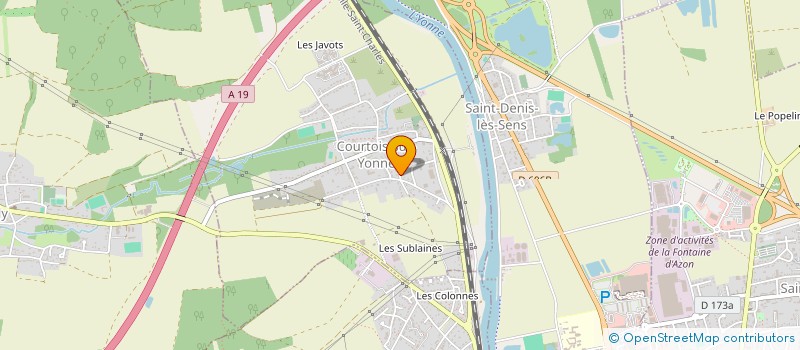 localisation de l'entreprise ISOLBAT 89 à COURTOIS SUR YONNE