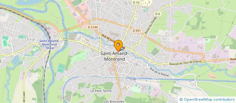 localisation de l'entreprise ISOLCONFORT à SAINT-AMAND-MONTROND
