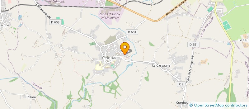 localisation de l'entreprise ISOLE à LUC-LA-PRIMAUBE