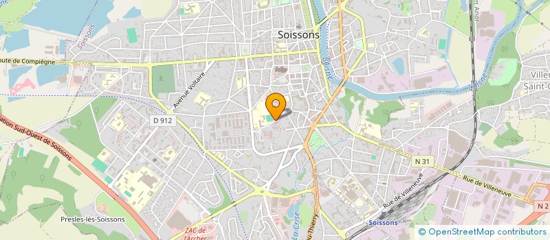 localisation de l'entreprise ISOLECO à SOISSONS