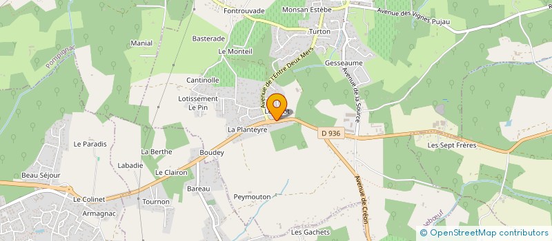 localisation de l'entreprise ISOLIA à POMPIGNAC