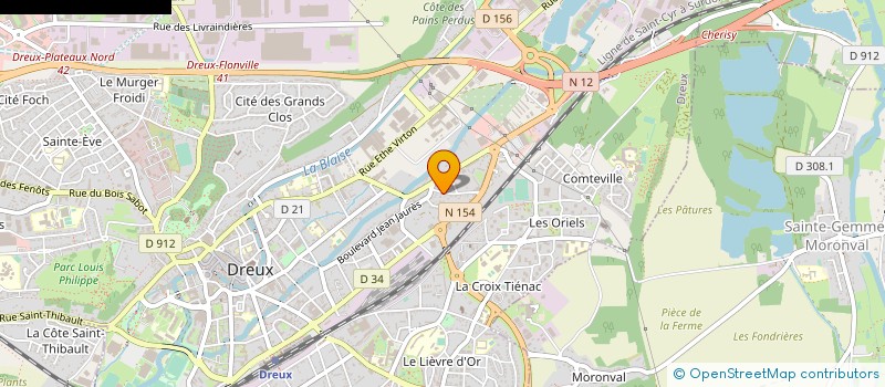 localisation de l'entreprise ISOLKIT CALORIFUGE  DREUX