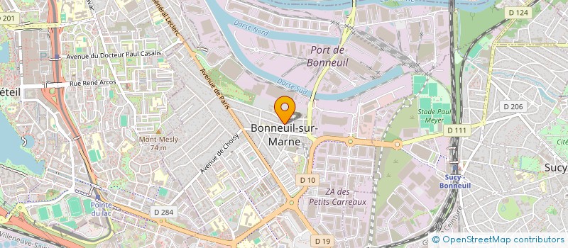 localisation de l'entreprise ISOLON DEVELOPPEMENT à BONNEUIL SUR MARNE