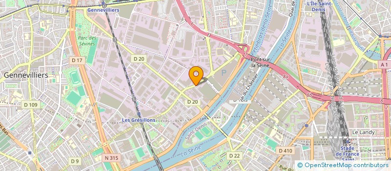 localisation de l'entreprise ISOLPEIX à GENNEVILLIERS