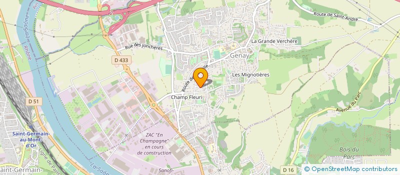 localisation de l'entreprise ISOLTEIX à GENAY