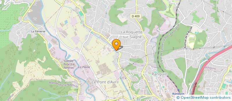 localisation de l'entreprise ISOLUXE à LA ROQUETTE-SUR-SIAGNE