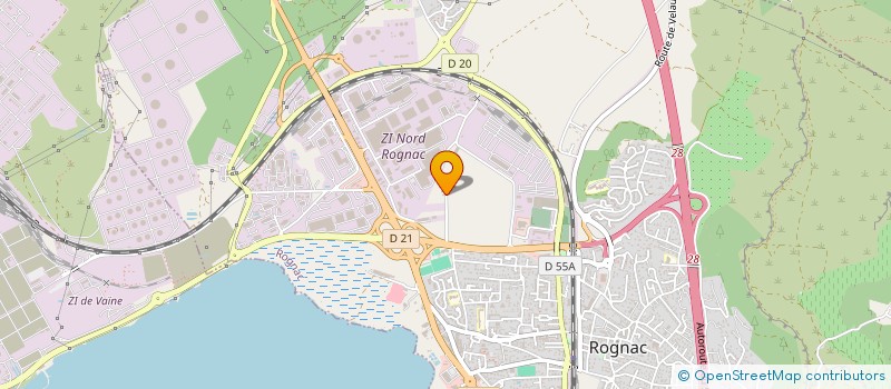 localisation de l'entreprise ISOLUXE  ROGNAC