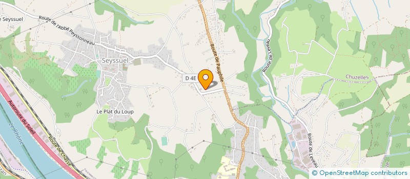 localisation de l'entreprise ISOLVENT à SEYSSUEL